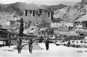 Leh fort with troops