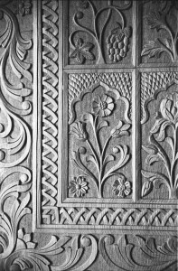 Kashmir garden - panel detail